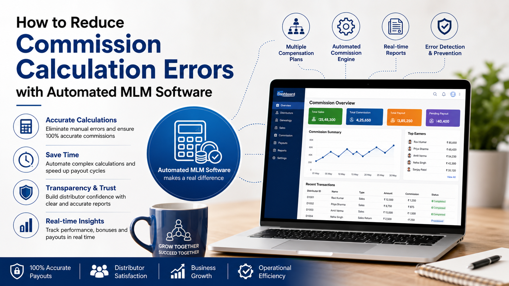 Automated MLM Software: How to Reduce Commission Calculation Errors